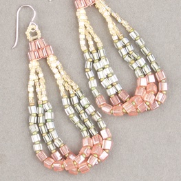 Cotton Candy Trapeze Earrings
